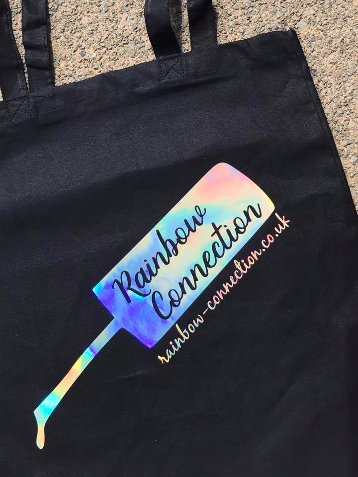 Rainbow Connection holo shopping totes - Image 3