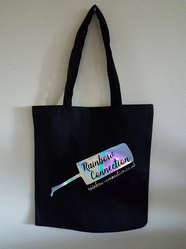 Rainbow Connection holo shopping totes - Image 4