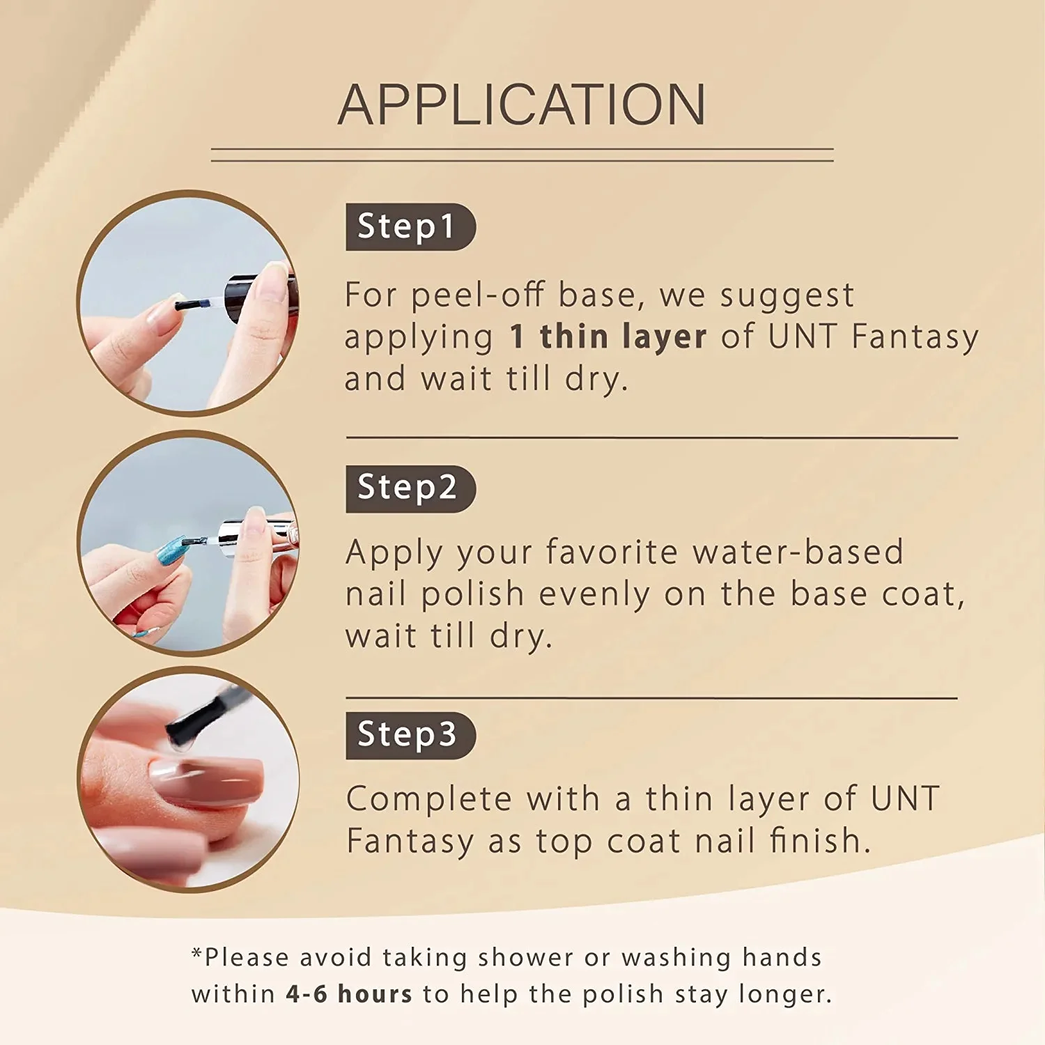 Fantasy Peel Off Base & Top Coat - Image 3